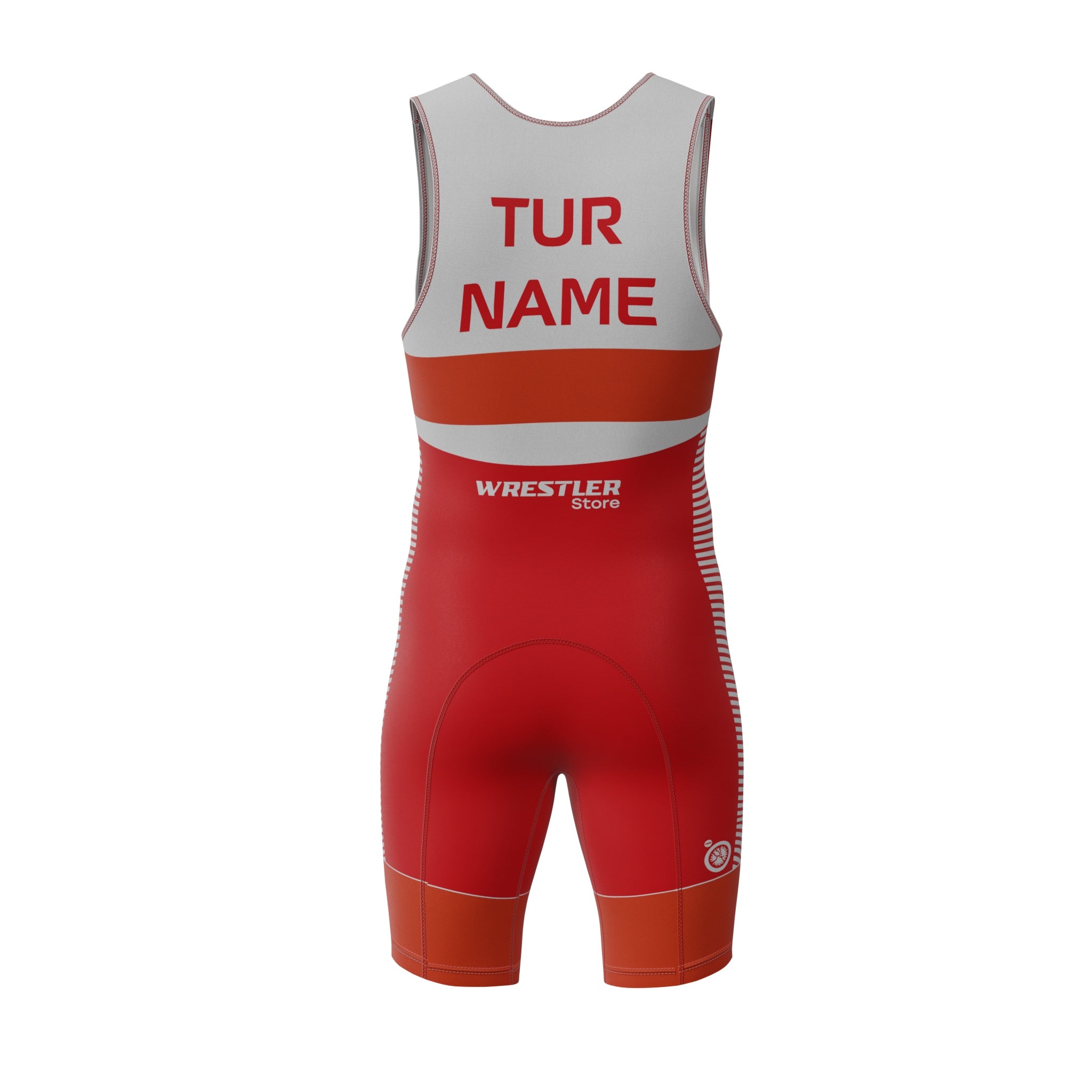 WrestlerStore Ringertrikot Turkey Rot von Hinten