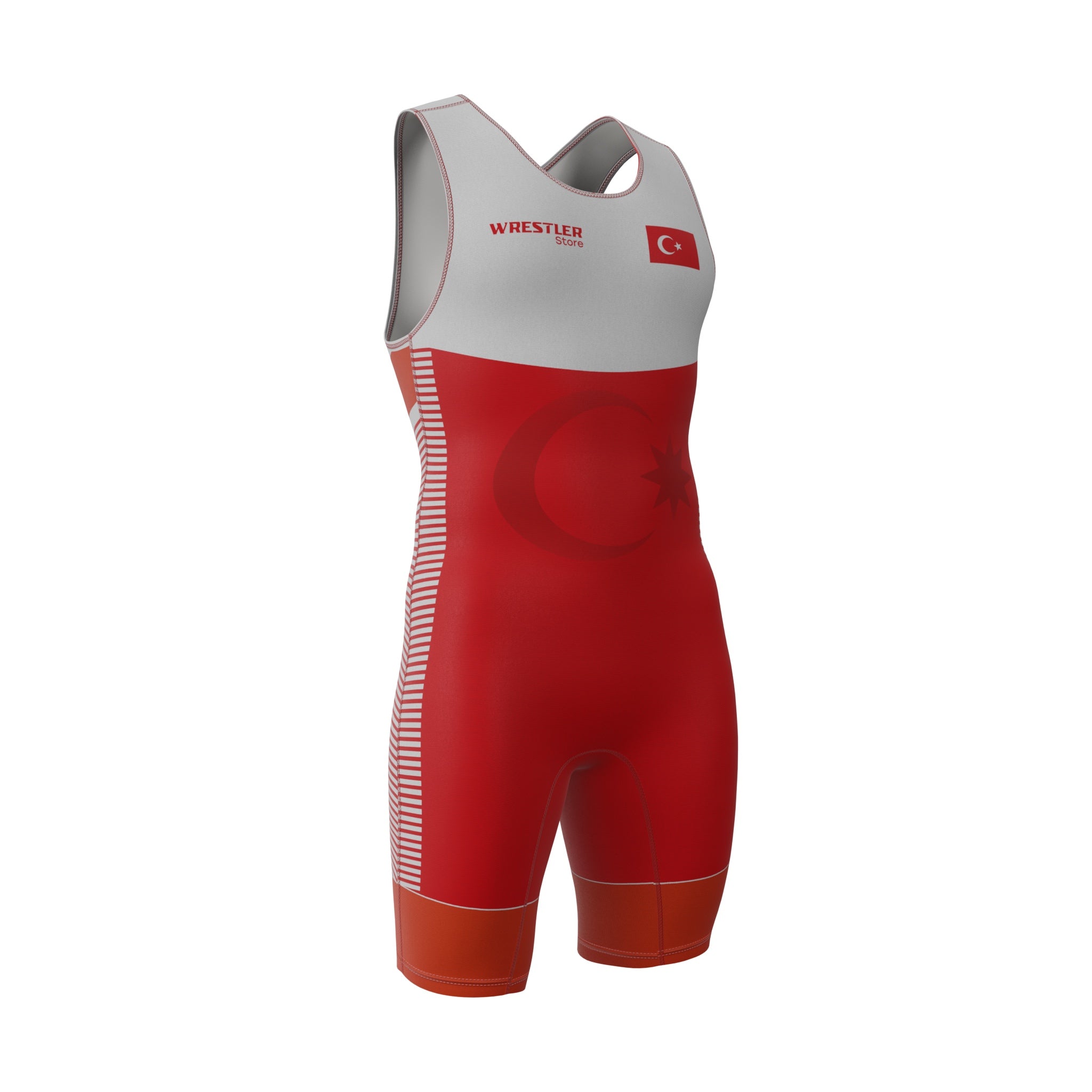 WrestlerStore Ringertrikot Turkey Rot von Vorne
