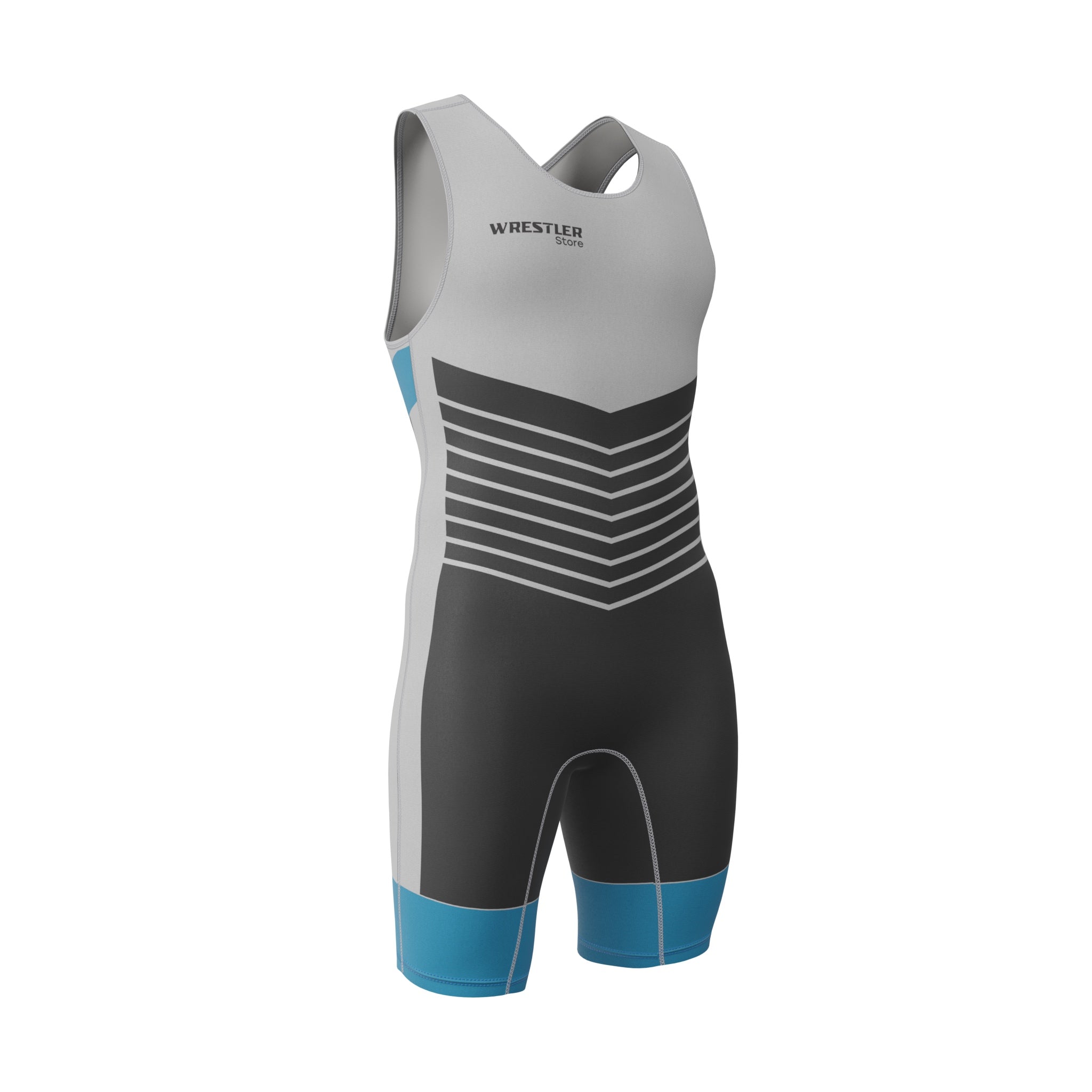 WrestlerStore Ringertrikot Trix Blau von Vorne