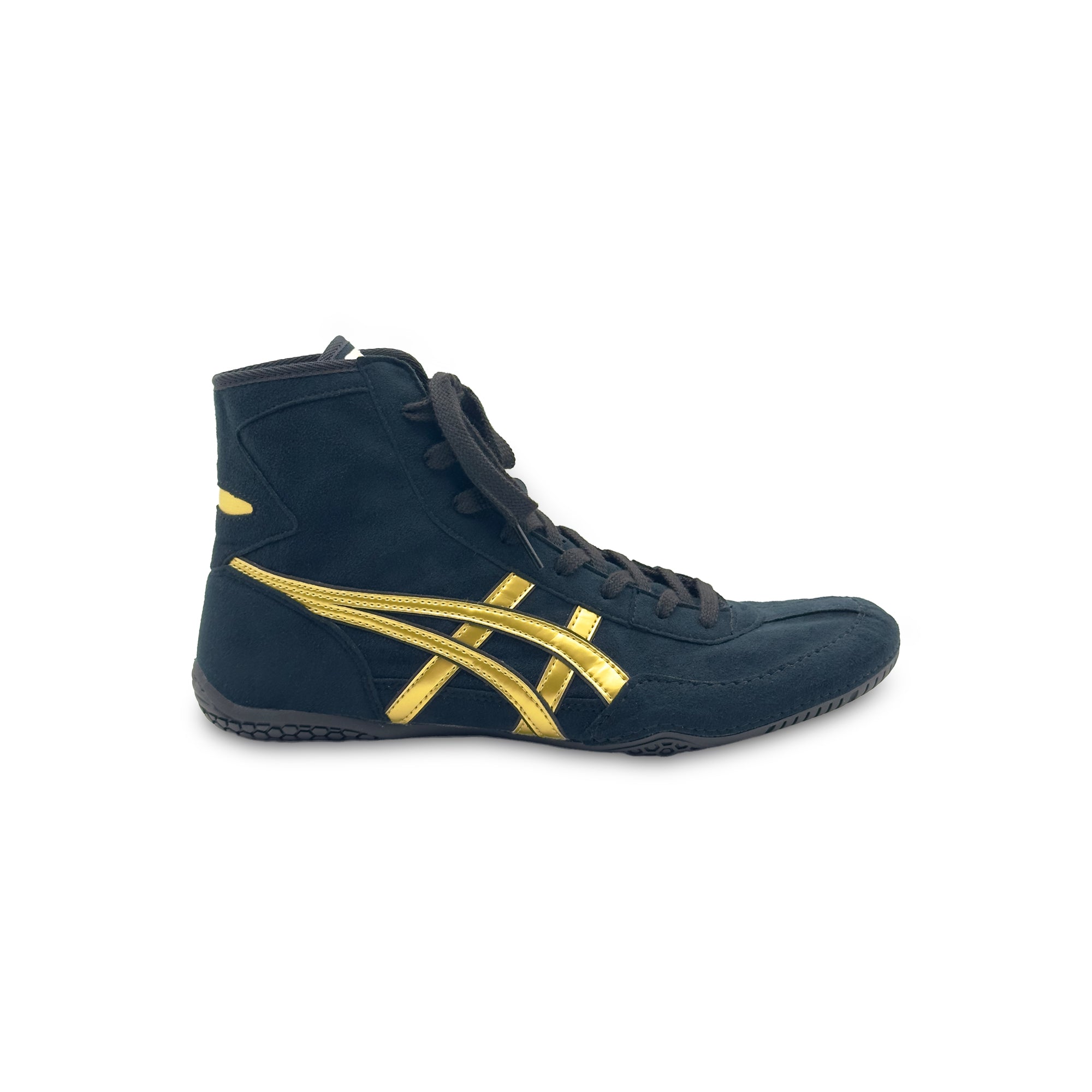 ASICS EX-EO Ringerschuhe Schwarz/Gold von der Außenseite