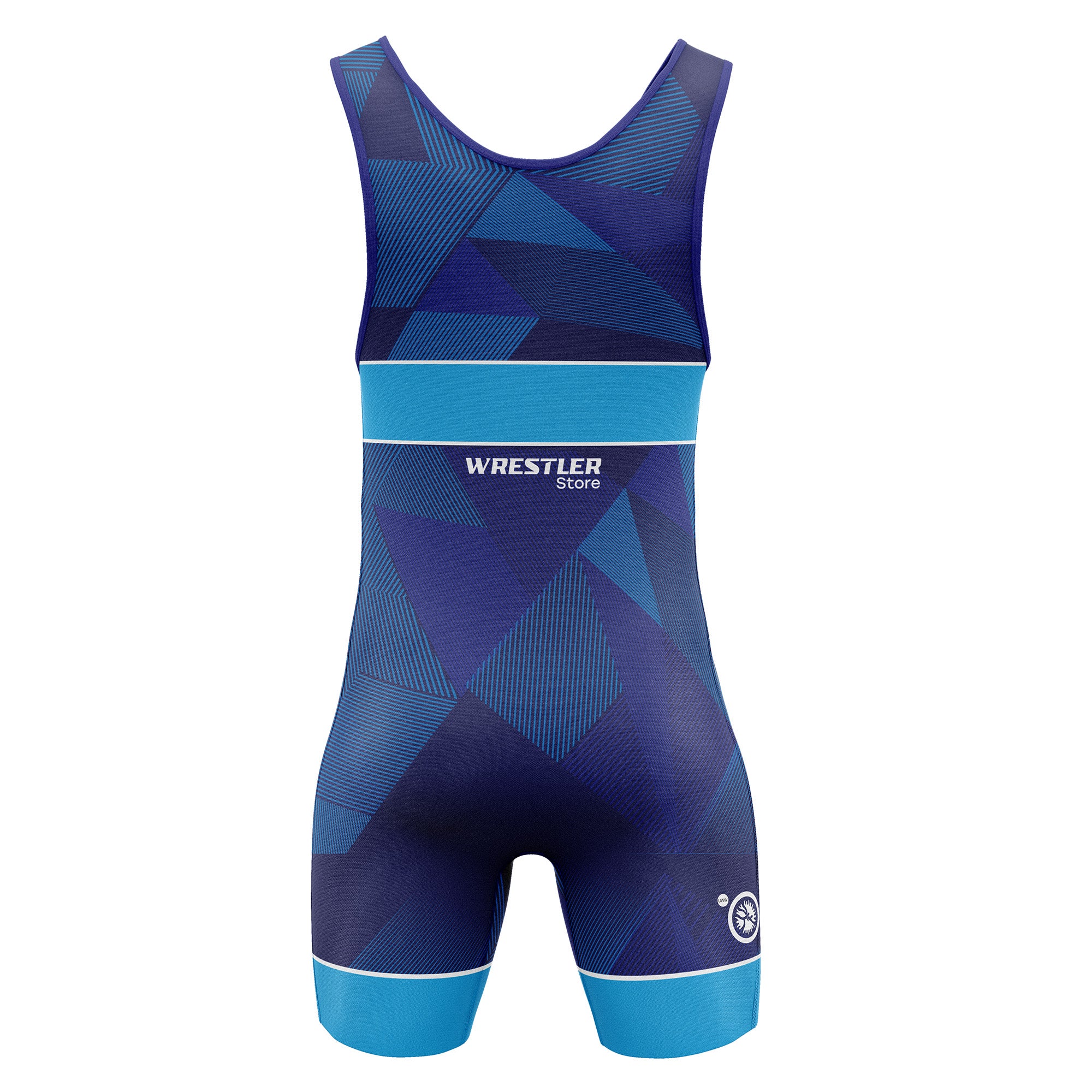 WrestlerStore Ringertrikot Impact blau von Hinten