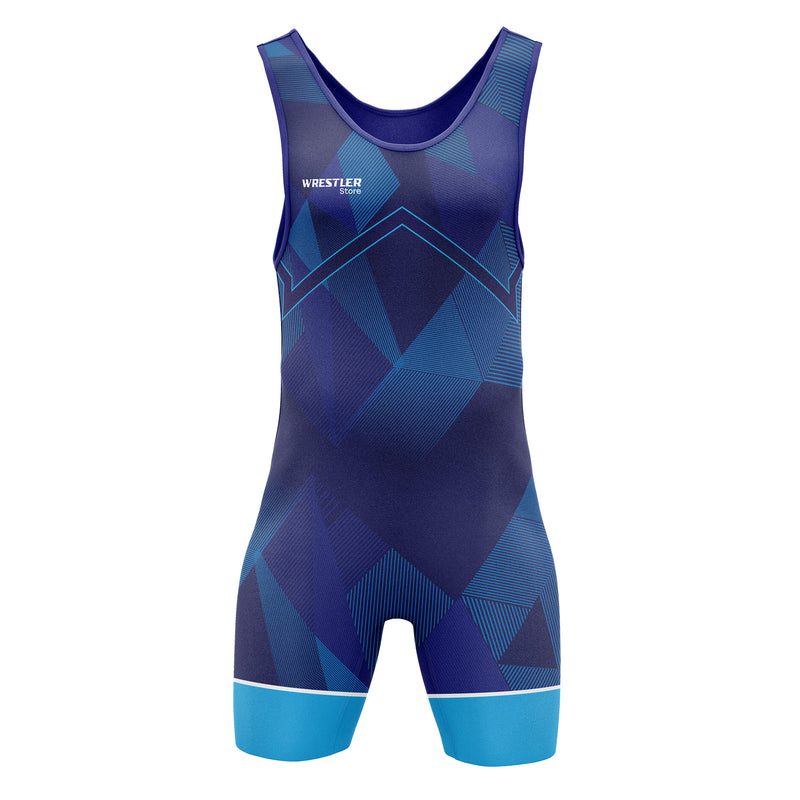 WrestlerStore Ringertrikot Impact blau von Vorne