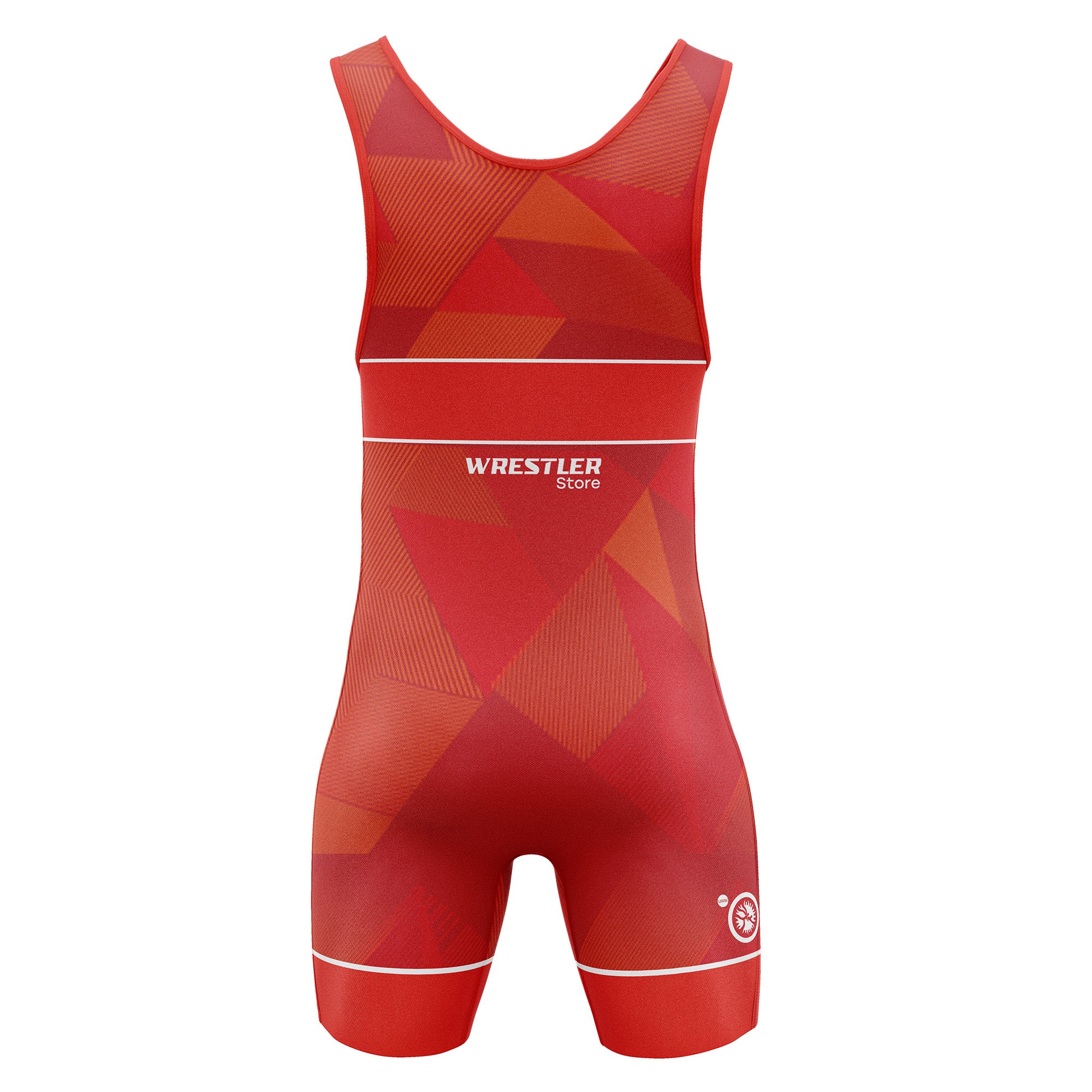 WrestlerStore Ringertrikot Impact Rot von Hinten