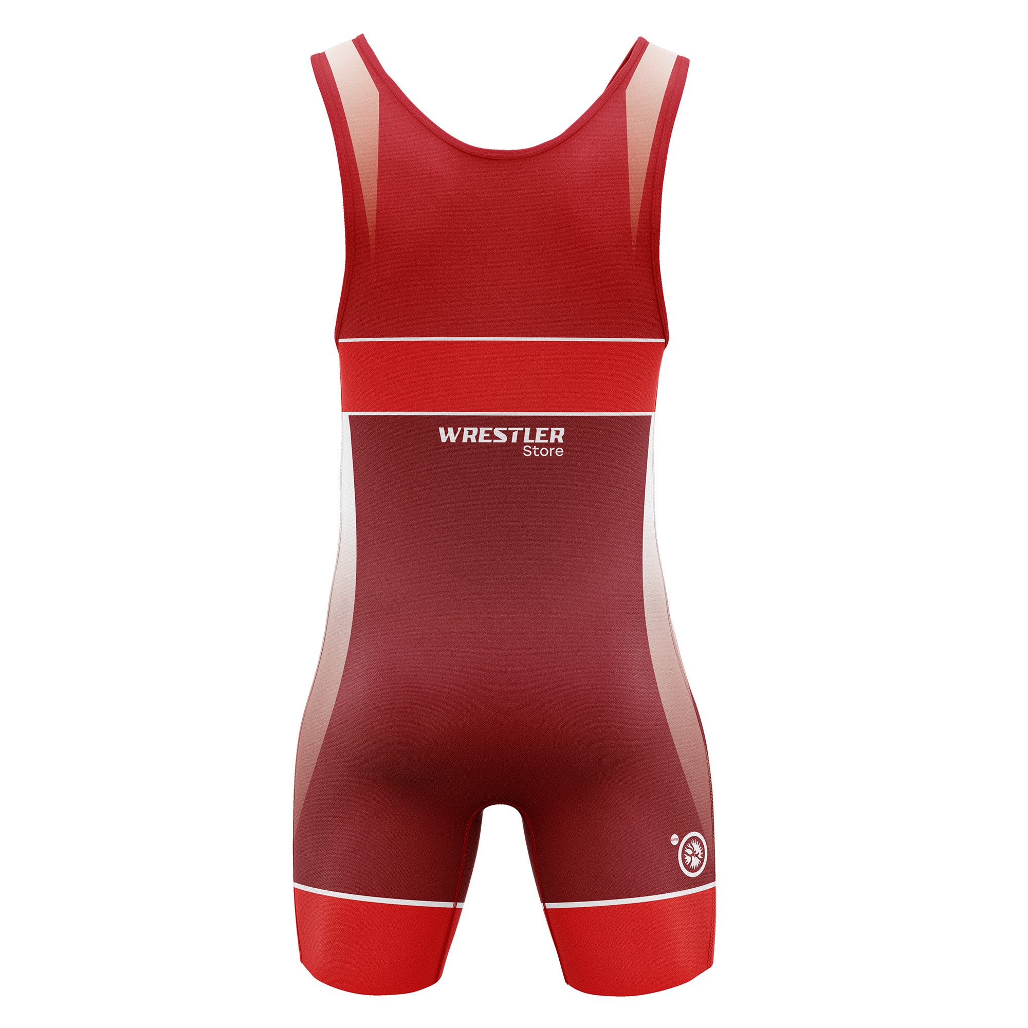 WrestlerStore Ringertrikot Vortex Rot von Hinten