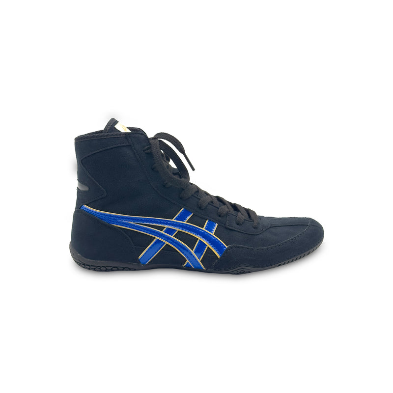 ASICS EX-EO Ringerschuhe Schwarz/Blau von der Außenseite