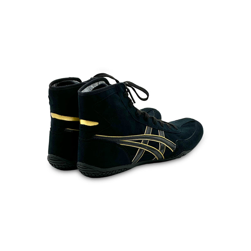 ASICS EX-EO Ringerschuhe Schwarz/Gold von Hinten