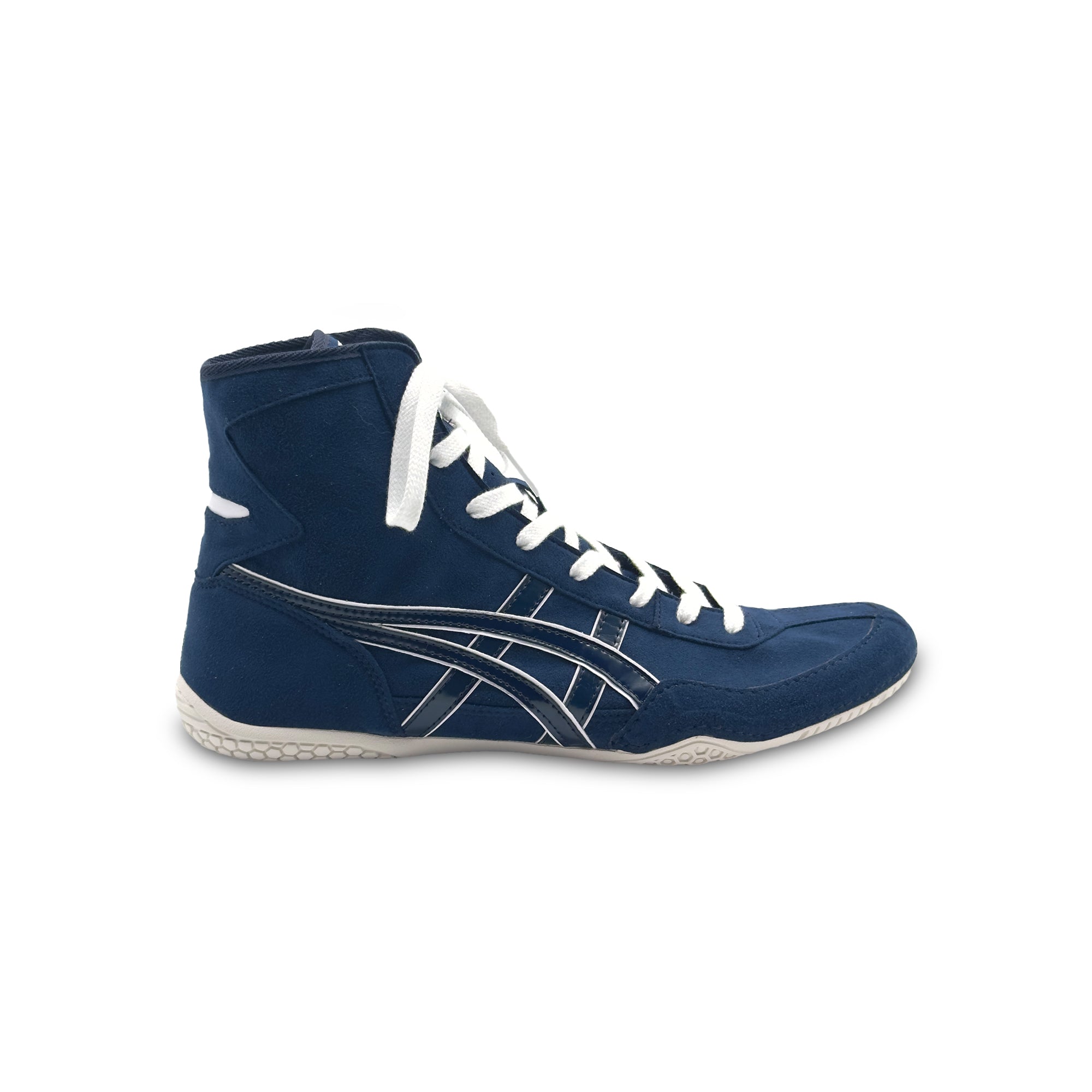 24 ASICS EX-EO Wrestling Shoes Dark Blue/White1