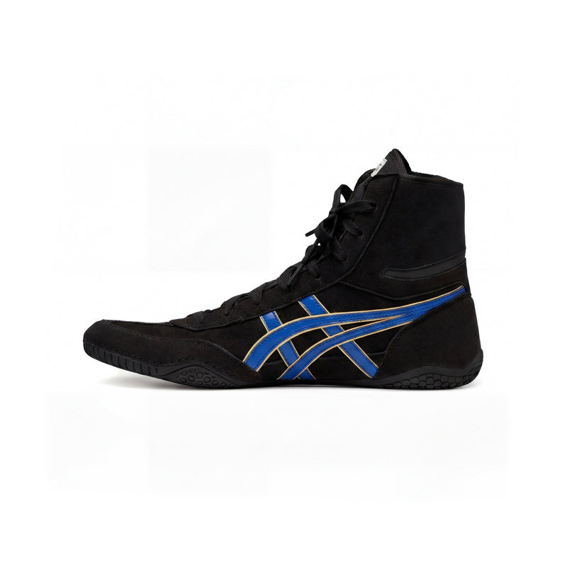 ASICS EX-EO Ringerschuh Schwarz/Blau/Gold – Seitenansicht Innenseite