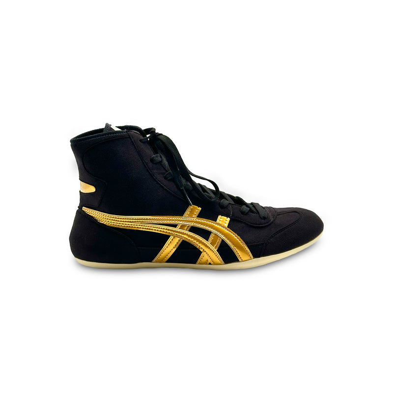 ASICS TWR900 Ringerschuhe Schwarz/Gold von der Außenseite