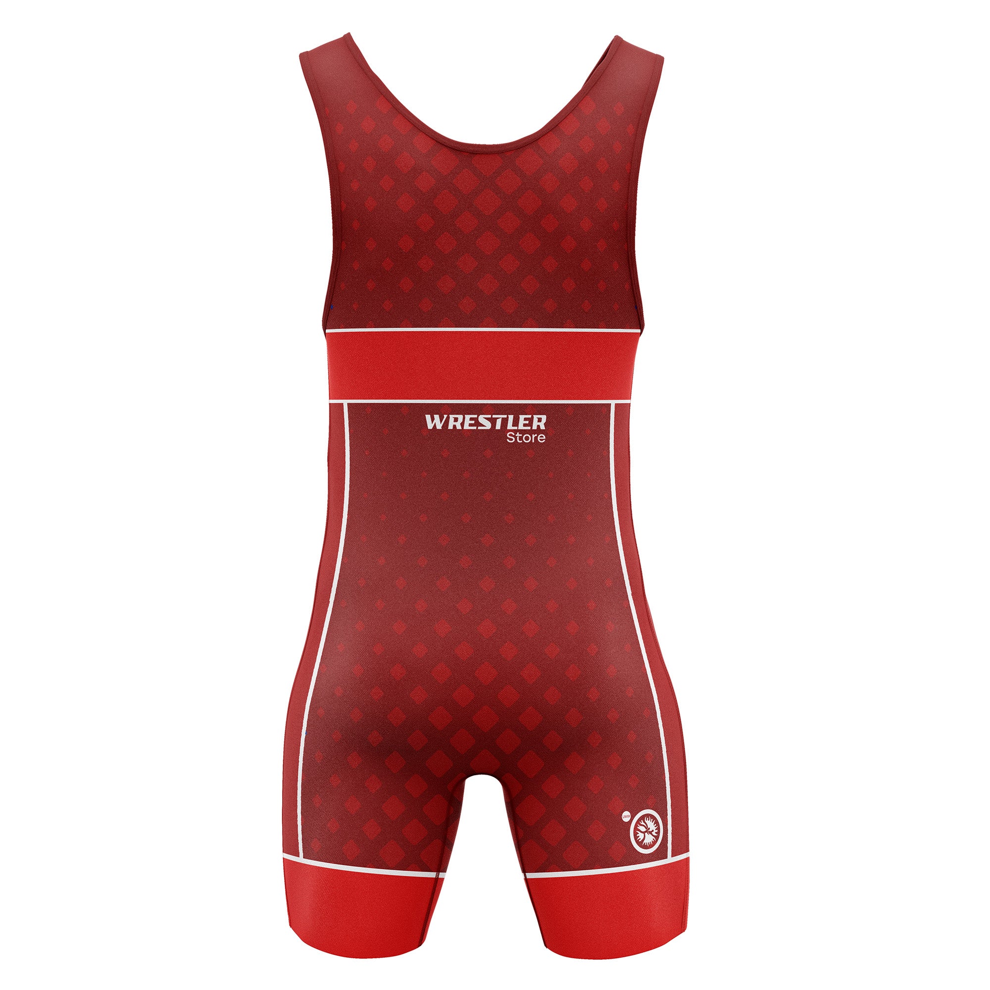 WrestlerStore Ringertrikot Matrix Rot von Hinten