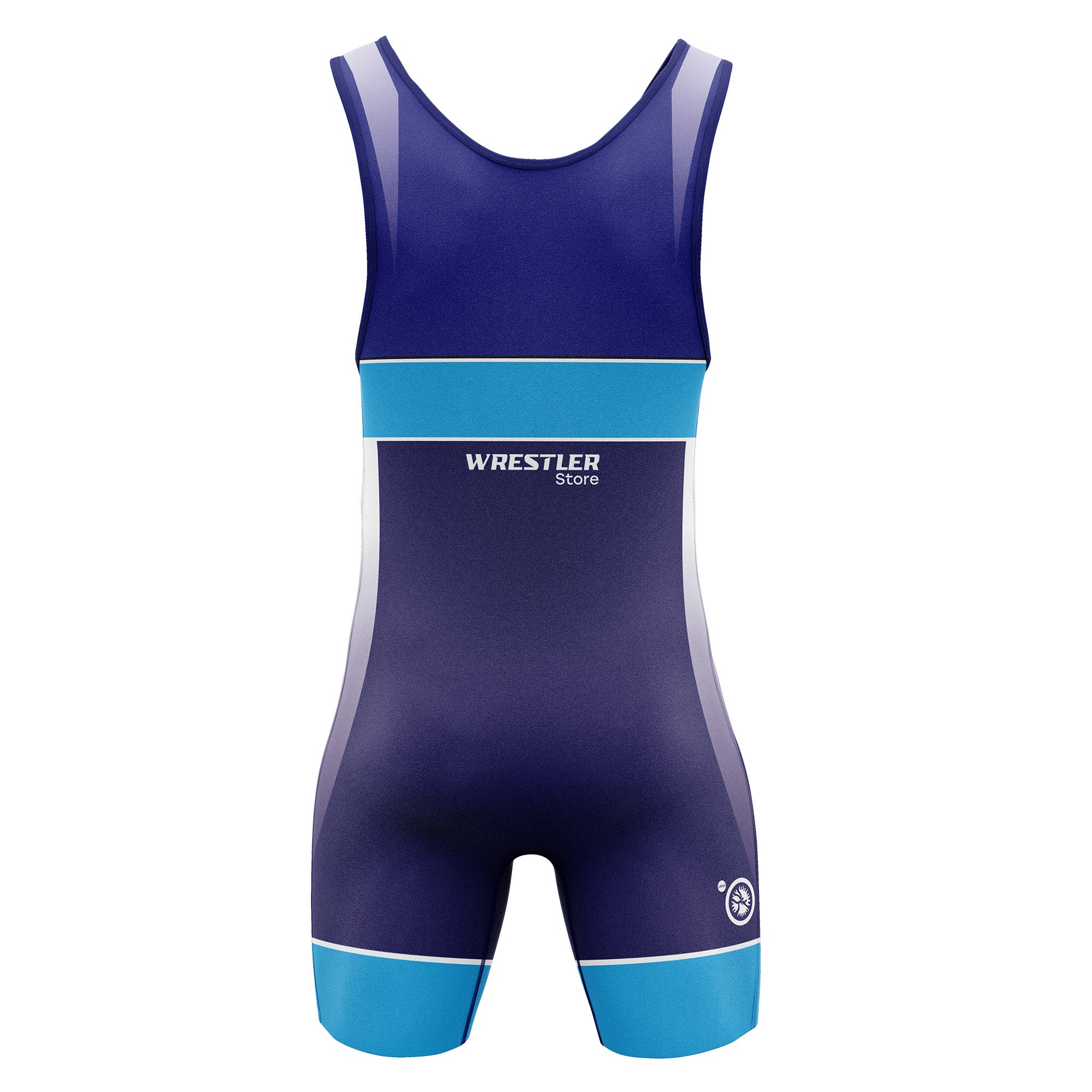 WrestlerStore Ringertrikot Vortex blau von Hinten