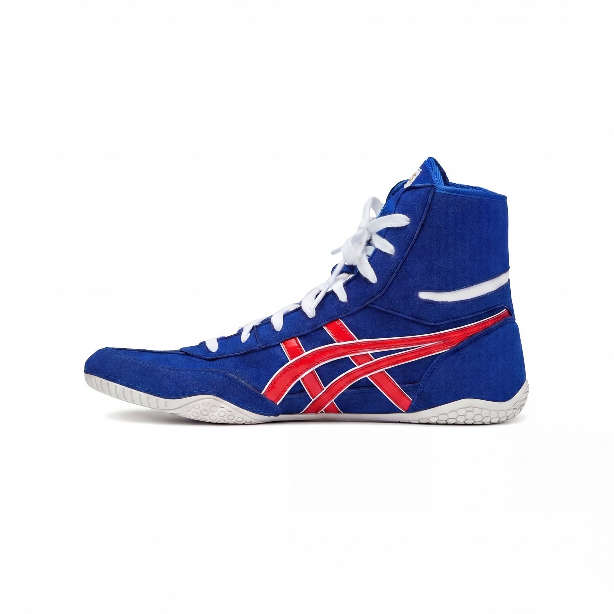 ASICS EX-EO Wrestling Shoes Blue/Red | Japan Import | WrestlerStore