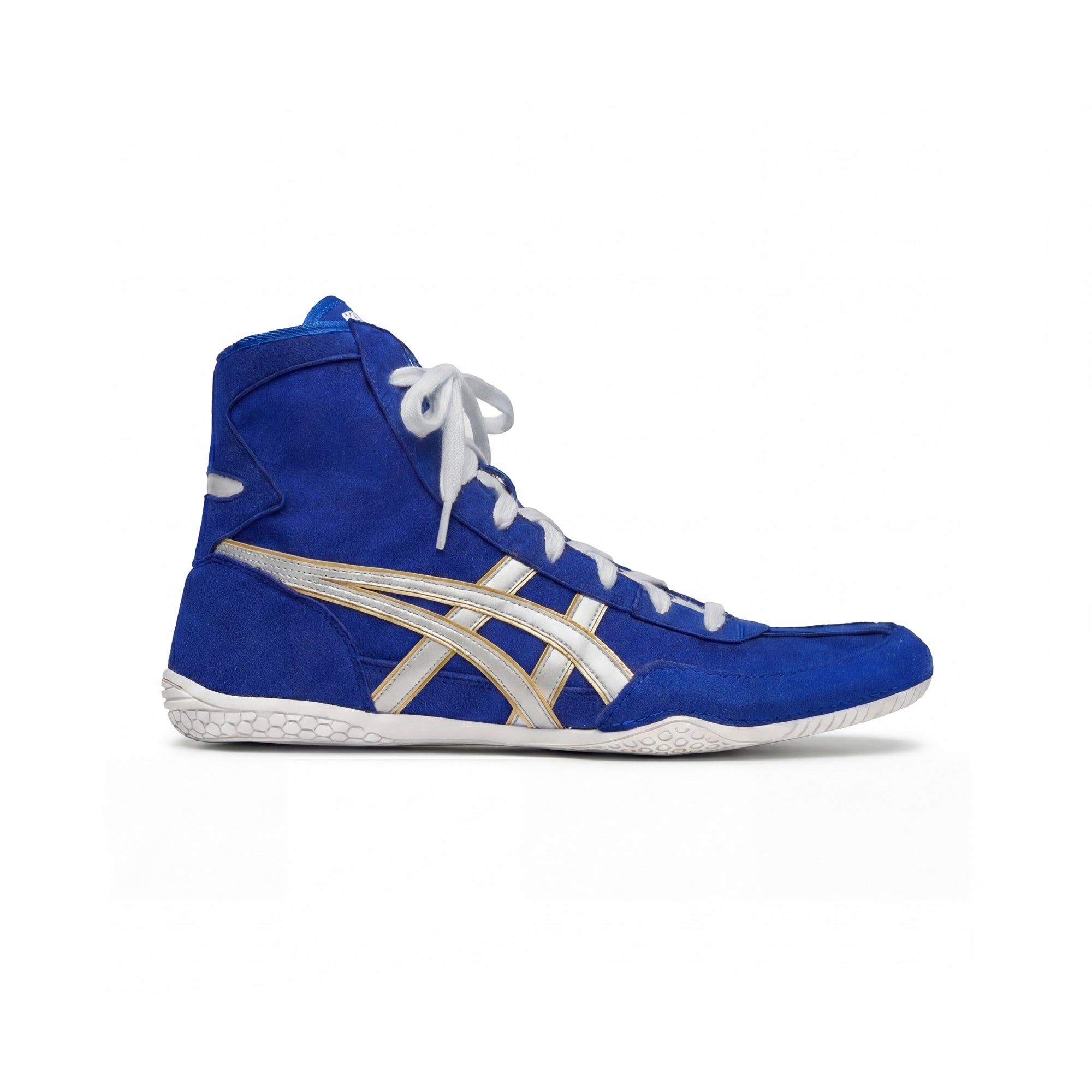 ASICS EX-EO wrestling shoes blue/silver | WrestlerStore