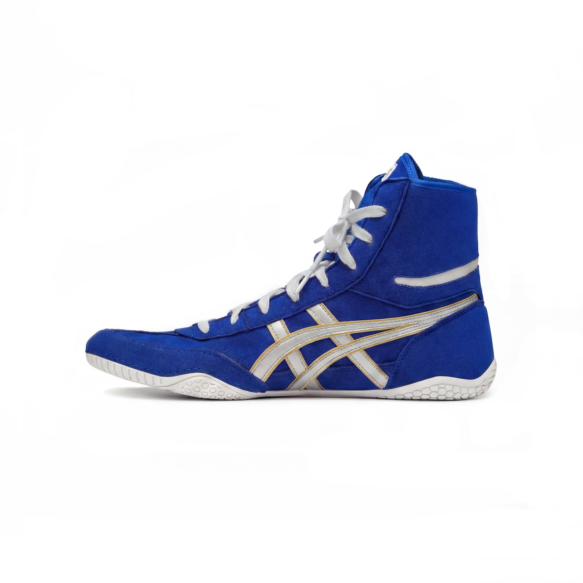 ASICS EX-EO wrestling shoes Blue/Silver | WrestlerStore