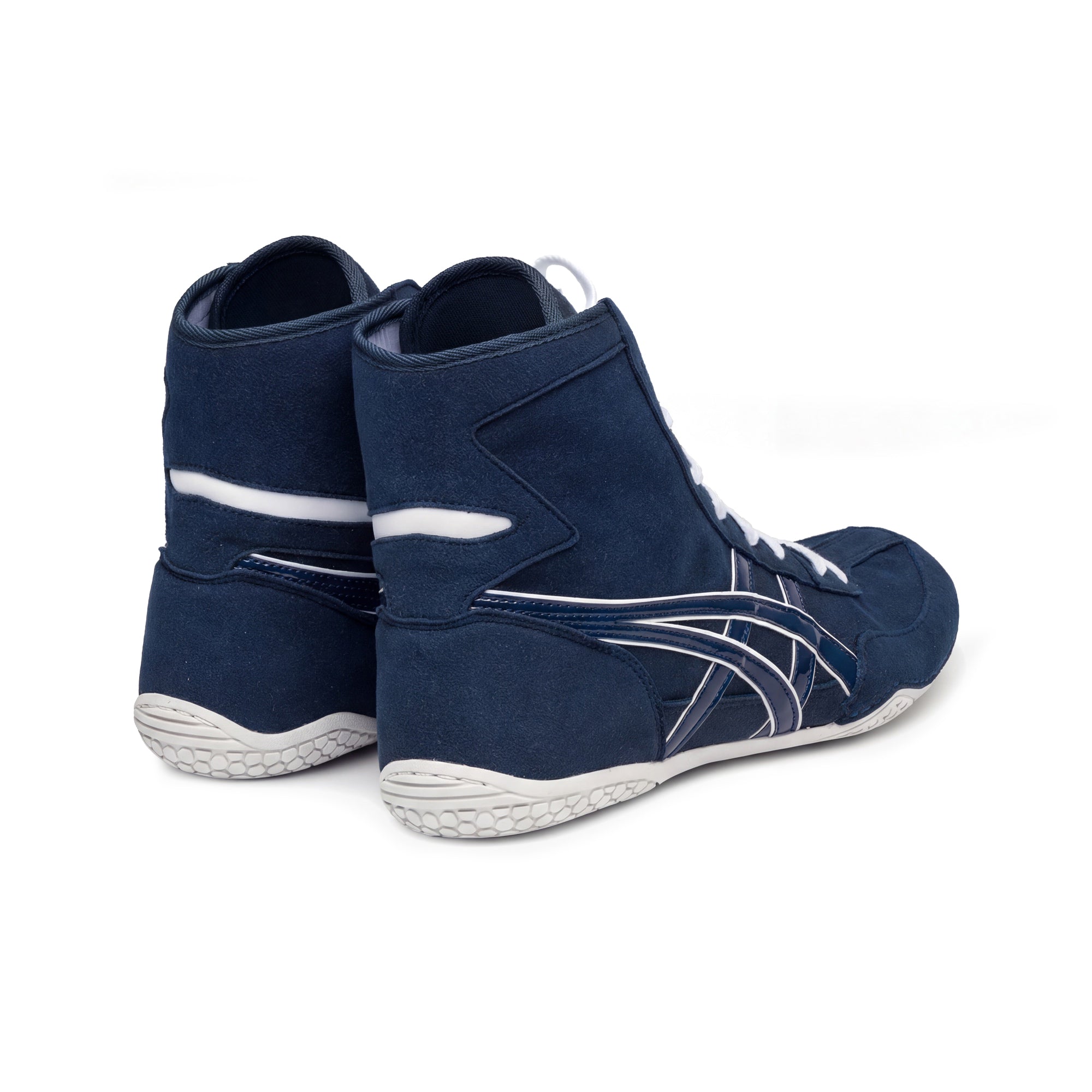ASICS EX-EO wrestling shoes Dark Blue/White | WrestlerStore