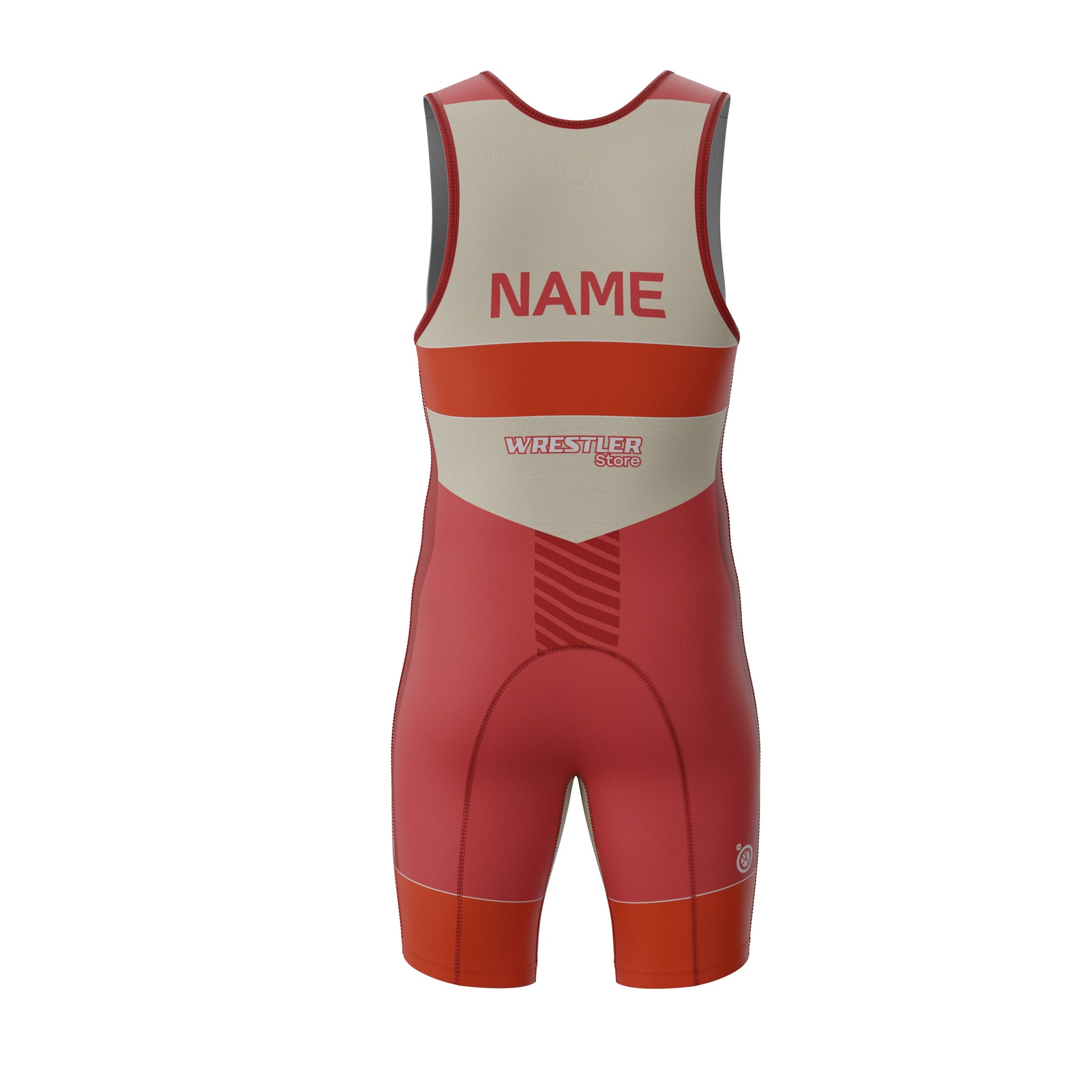 WrestlerStore Ringertrikot Desert Rot von Hinten