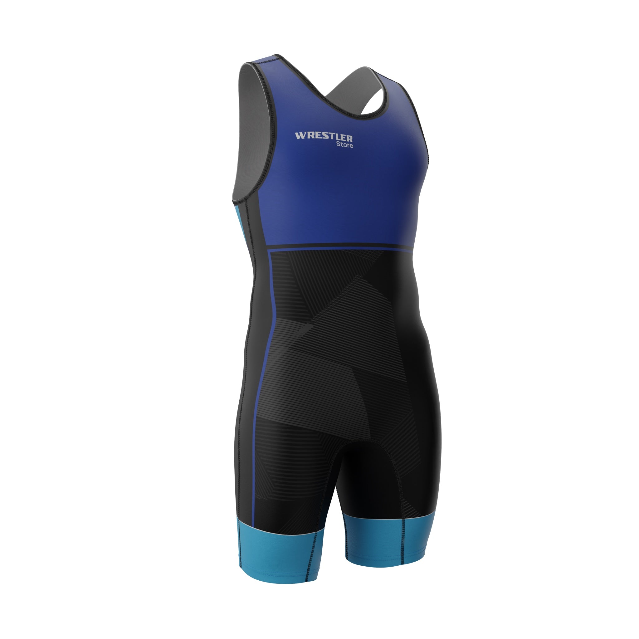 WrestlerStore Ringertrikot Impact 2.0 Blau von Vorne