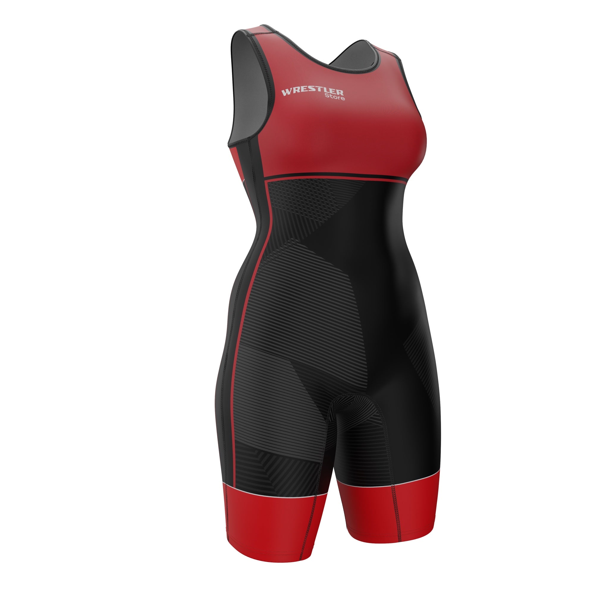 Ringertrikot Frauen WrestlerStore Impact 2.0 Rot von Vorne