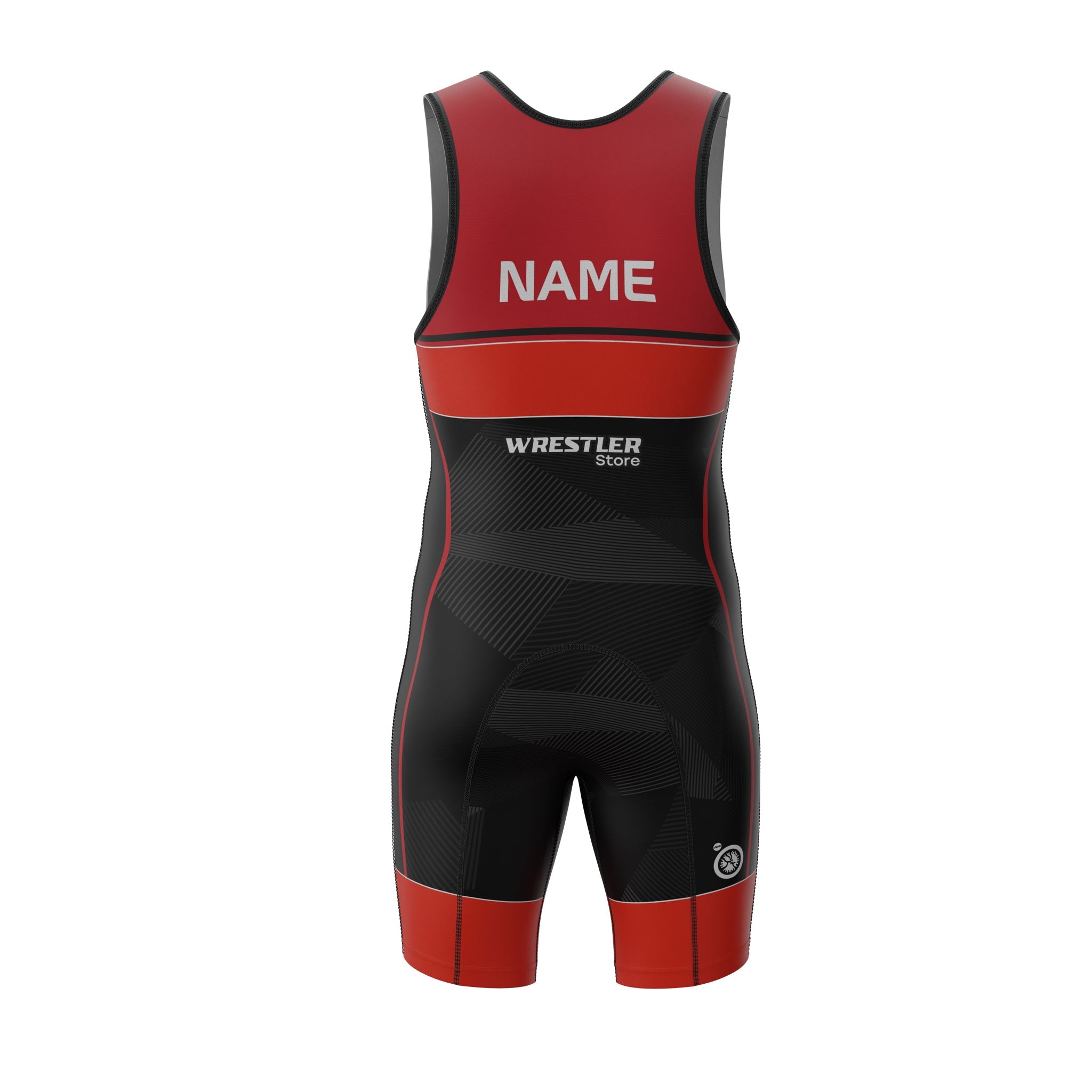 WrestlerStore Ringertrikot Impact 2.0 Rot von Hinten