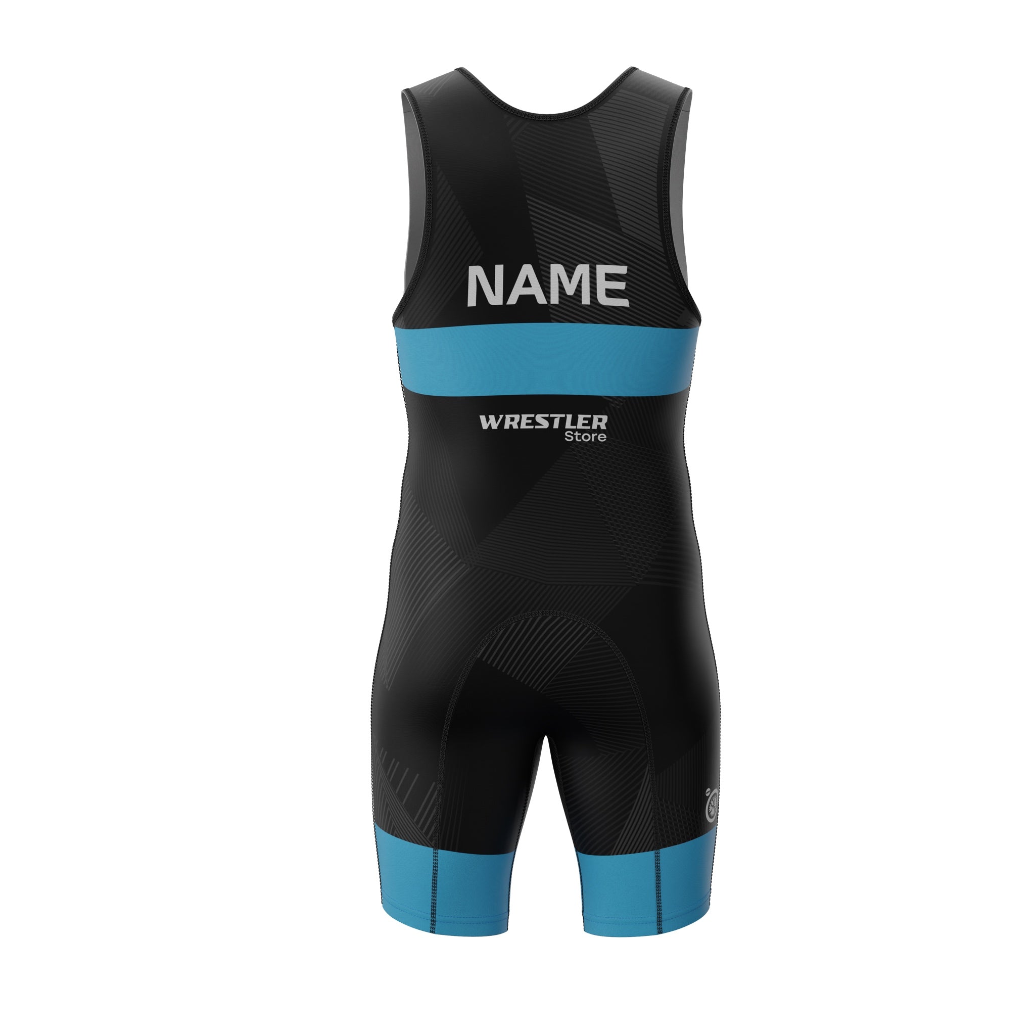 WrestlerStore Ringertrikot Impact Black Blau von Hinten