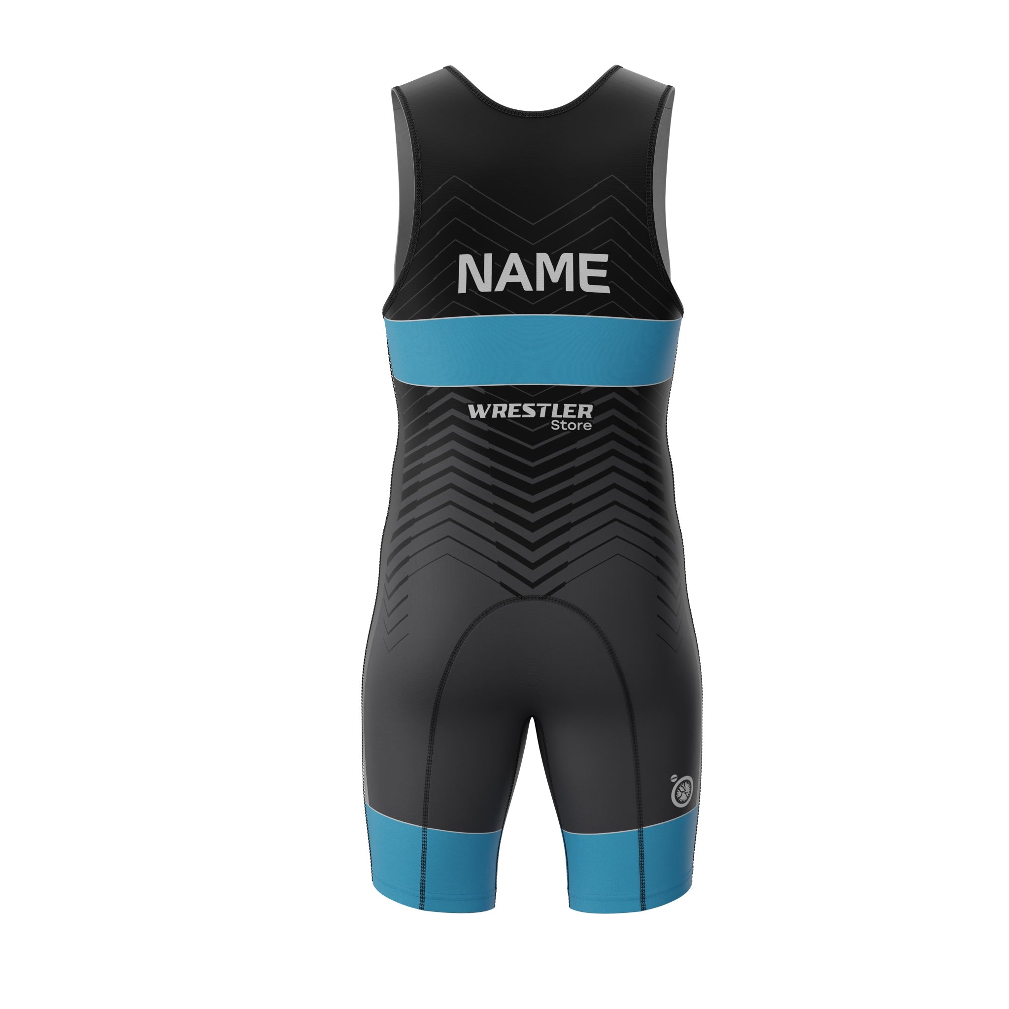 WrestlerStore Ringertrikot Phantom Blau von Hinten