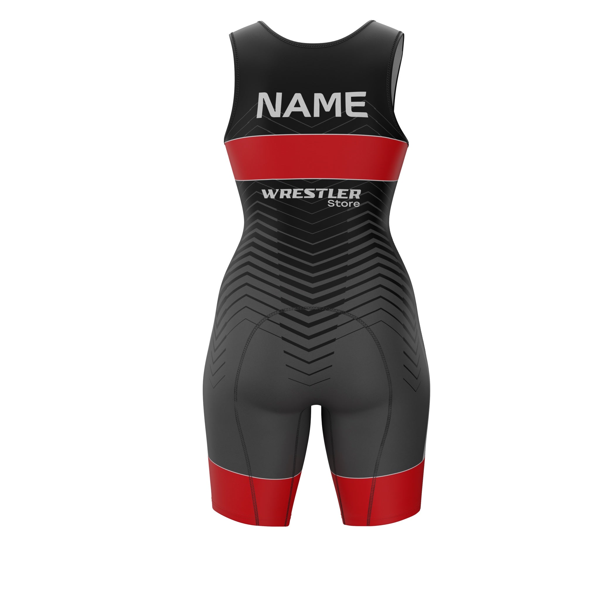Ringertrikot Frauen WrestlerStore Phantom Rot von Hinten