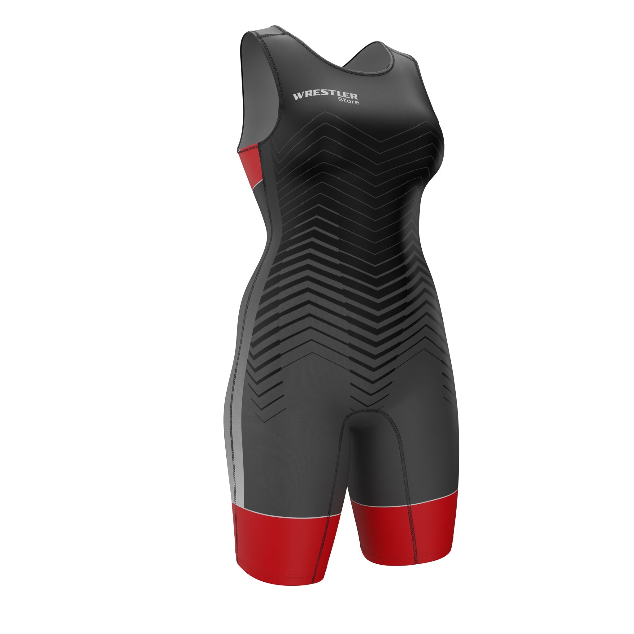 Ringertrikot Frauen WrestlerStore Phantom Rot von Vorne