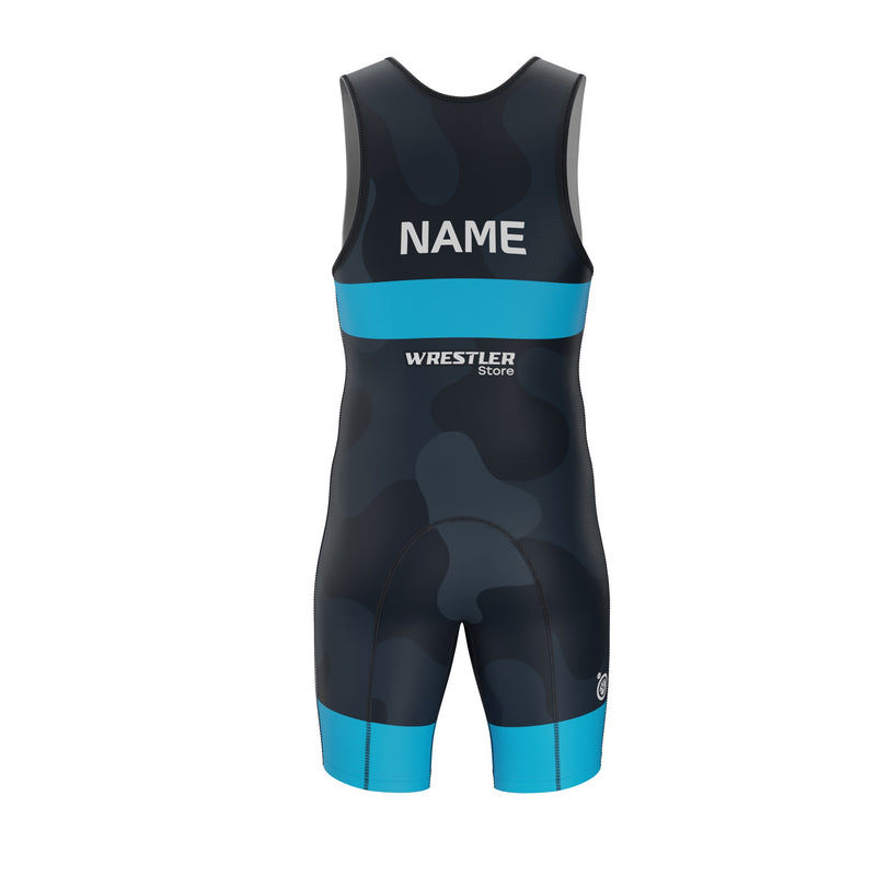 WrestlerStore Ringertrikot Shadow Obs Blau von Hinten