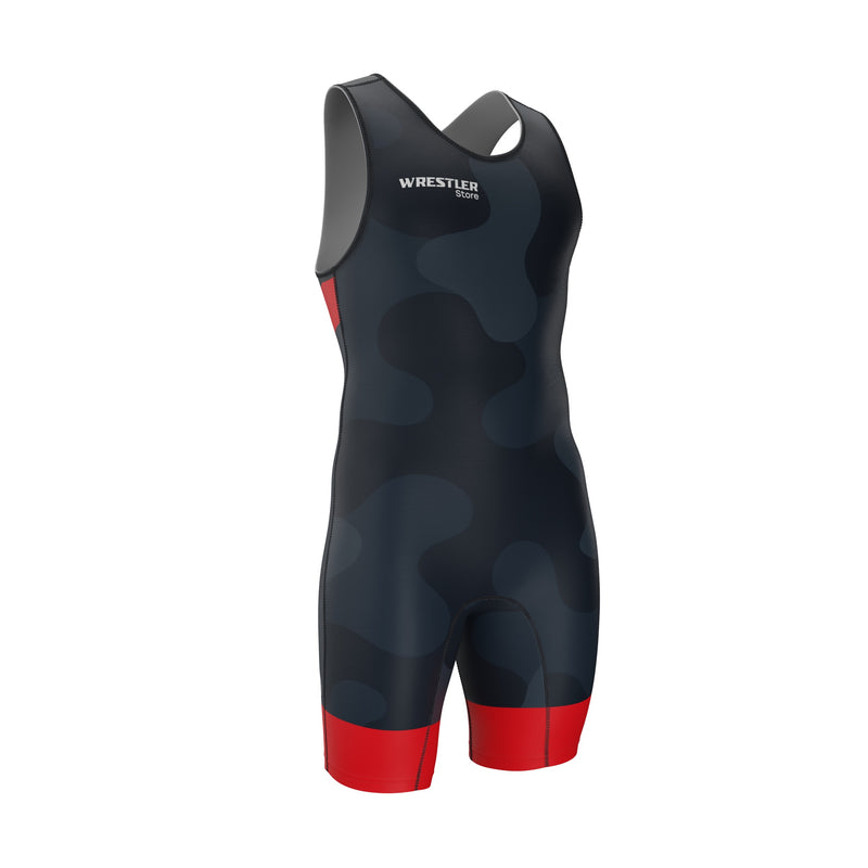 WrestlerStore Ringertrikot Shadow Obs Rot von Vorne