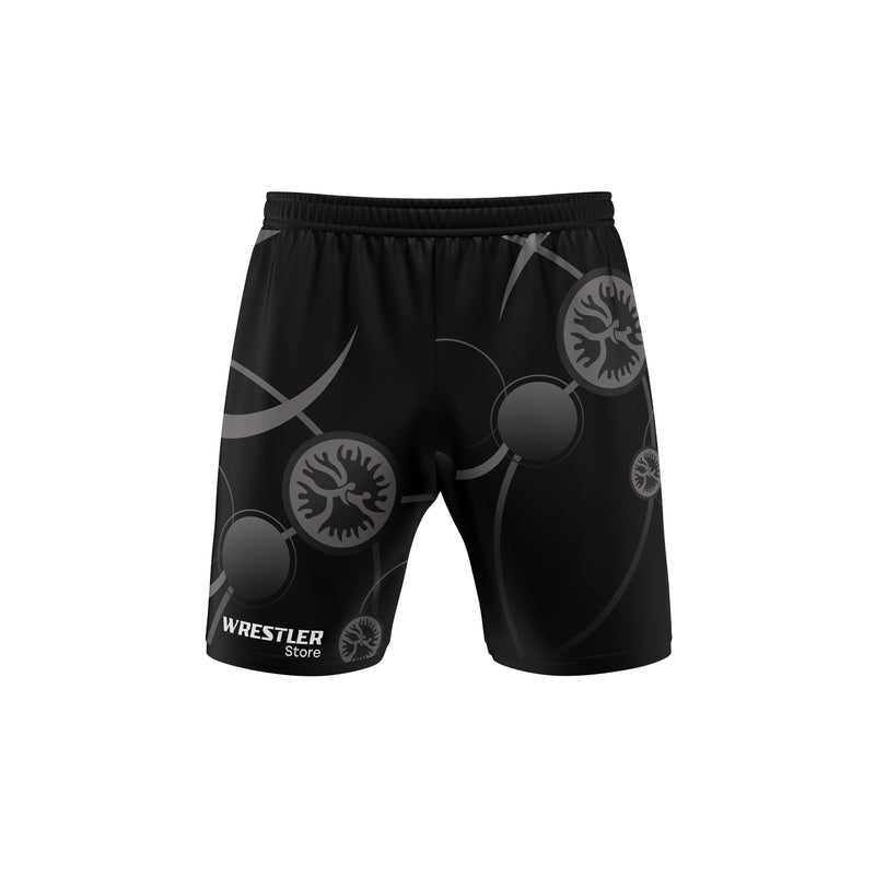 WrestlerStore Ringershorts UWW Schwarz Vorderseite
