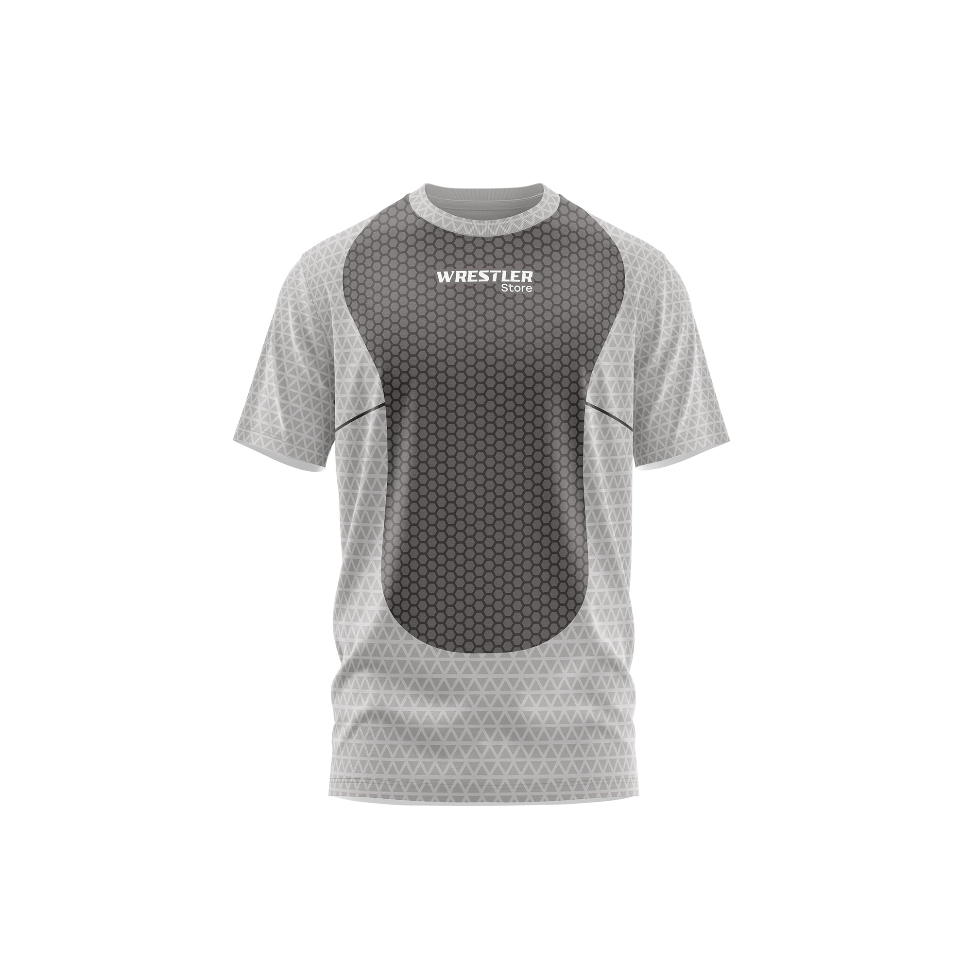 WrestlerStore Ringer T-Shirt Hive Grau Vorderseite