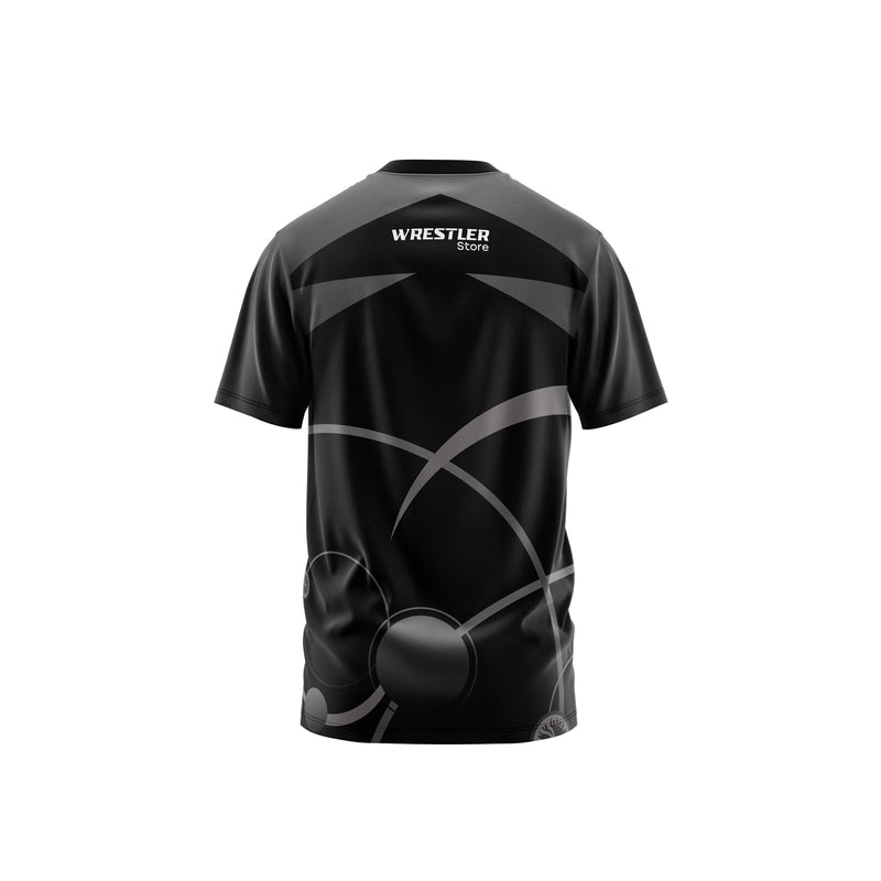 WrestlerStore Ringer T-Shirt UWW Schwarz Rückseite