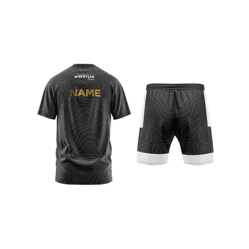 WrestlerStore Ringer Set LA2028 Edition Rückseite (T-Shirt & Shorts)