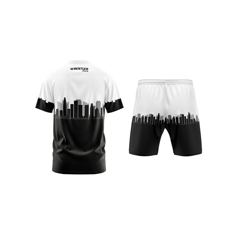 WrestlerStore Ringer Set LA2028 Rückseite (T-Shirt & Shorts)