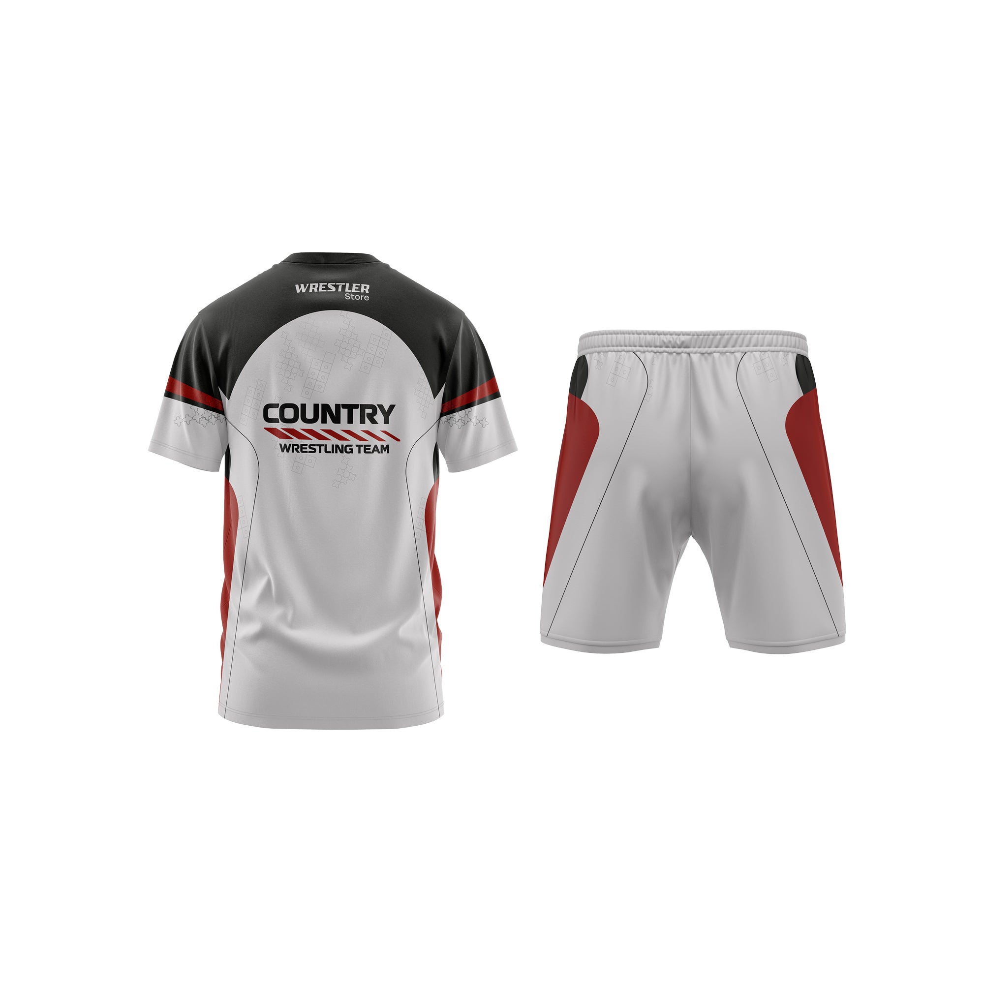 WrestlerStore Ringer Set Rampage Rückseite (T-Shirt & Shorts)